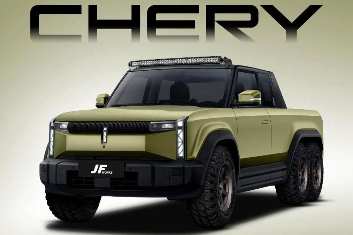 Chery J6 Pikap 6x6: Modifikasi Gila ala G63 AMG